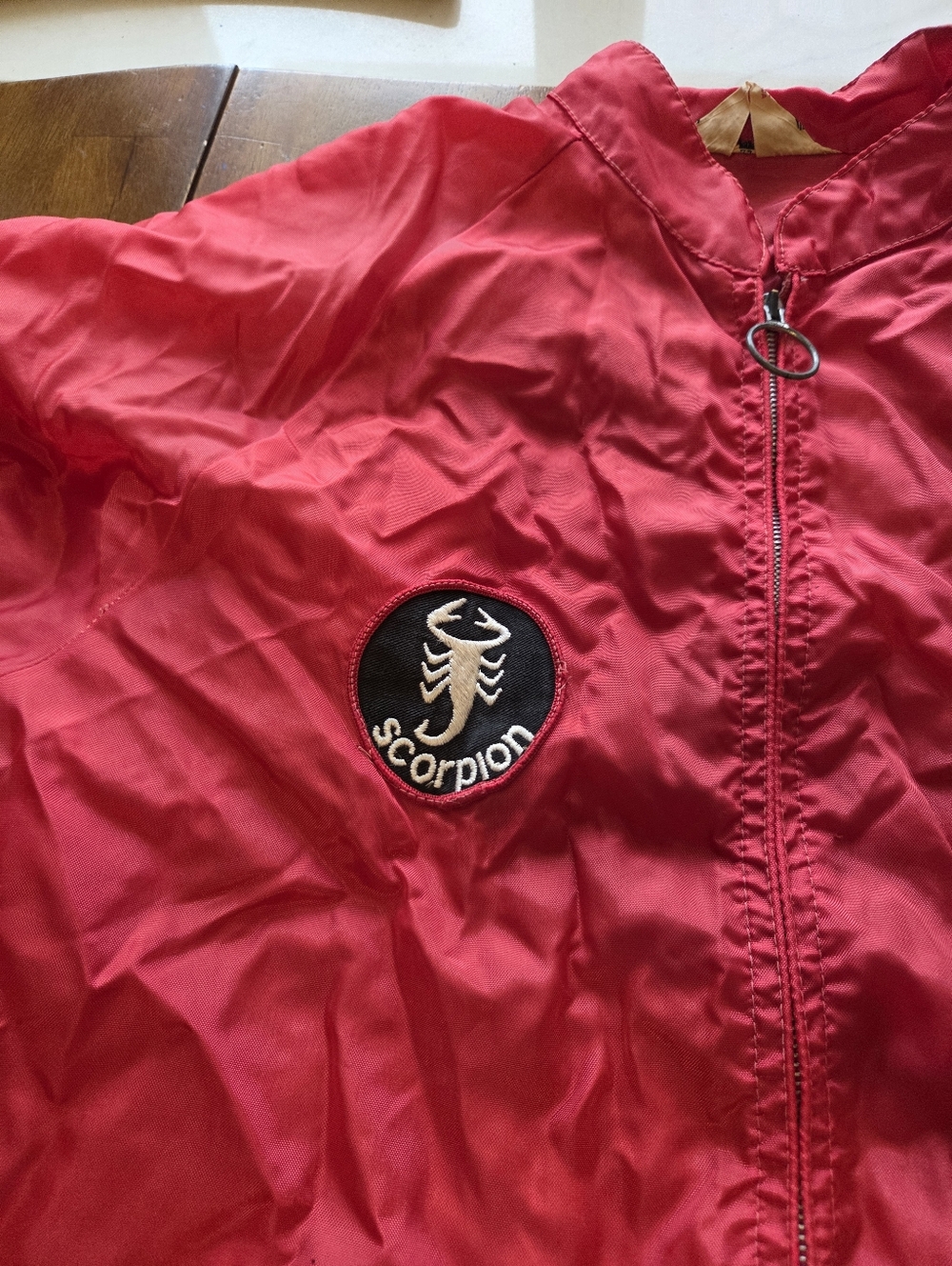 Vintage 70s Lewein Toronto Red Racing Jacket - Scorpion Snowmobile Patch - Men's - Picture 2 of 9